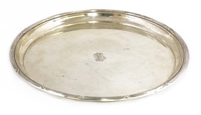Lot 89 - An Austrian/Hungarian white metal card tray
