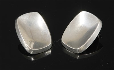 Lot 282 - A pair of Danish sterling earrings, c.1960