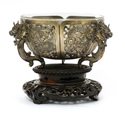 Lot 124 - A Chinese silver bowl