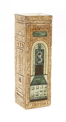 Lot 229 - A Troika Cornish art pottery rectangular vase