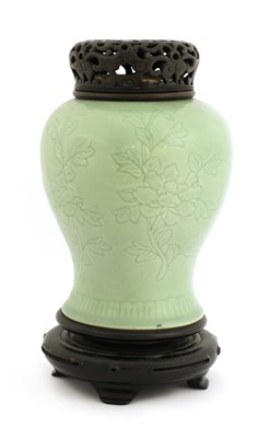 Lot 64 - A Chinese celadon vase