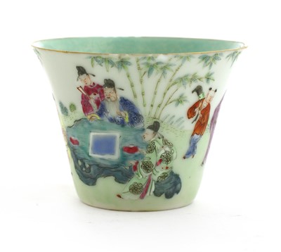Lot 65 - A Chinese famille rose wine cup