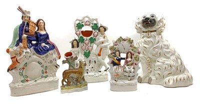 Lot 321 - A collection of 19th century Staffordshire items