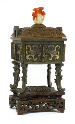 Lot 115 - A Chinese bronze incense burner