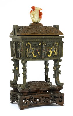 Lot 115 - A Chinese bronze incense burner