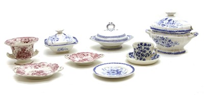 Lot 316 - A 19th century miniature part dinner service