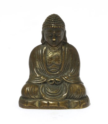 Lot 529 - A Japanese bronze Buddha