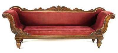 Lot 527 - A Regency simulated rosewood settee