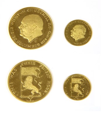 Lot 221 - Medallions, Sir Winston Churchill commemorative medallions