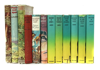 Lot 349 - JOHNS, W. E: BIGGLES, Complete set of: The Air Adventures of Biggles. 20 volumes