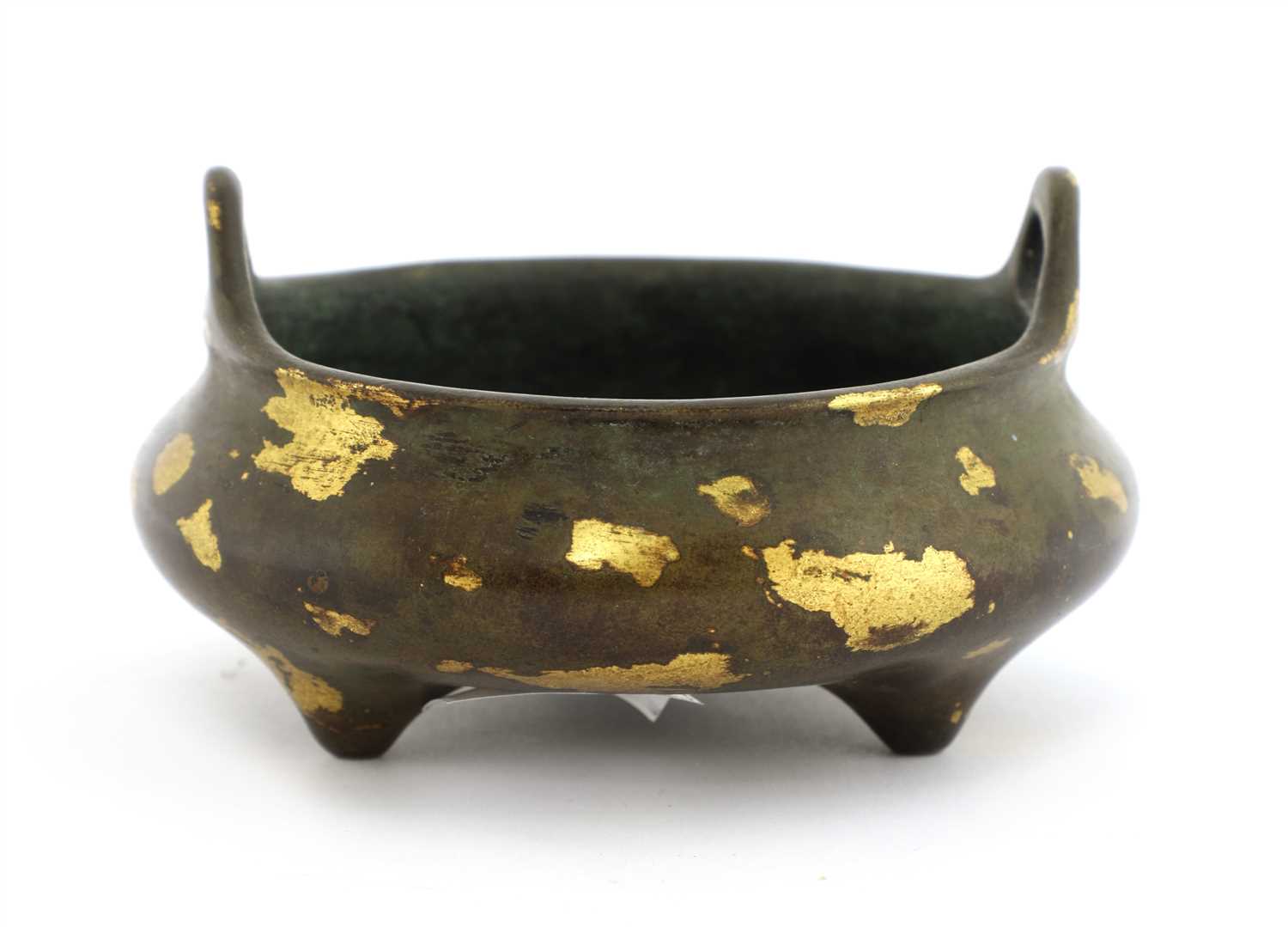 Lot 302 - A Chinese gilt bronze incense burner