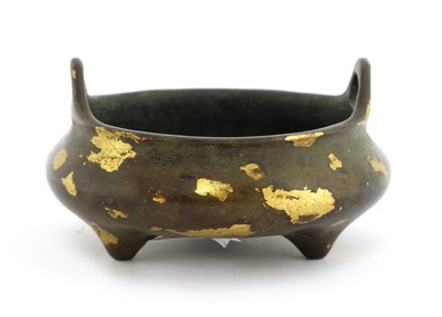 Lot 302 - A Chinese gilt bronze incense burner