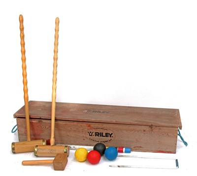 Lot 650A - A Riley 'Leckford' croquet set