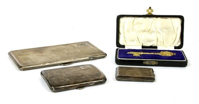 Lot 345 - Two silver cigarette cases