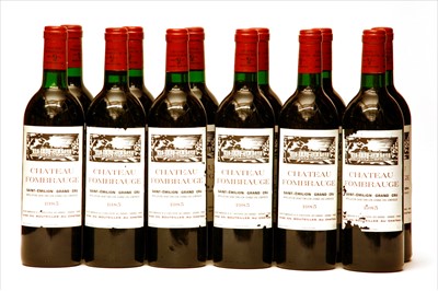 Lot 282 - Chateau Fombrauge, Saint-Émilion Grand Cru, 1985, twelve bottles (boxed)