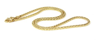 Lot 325 - A gold popcorn link chain