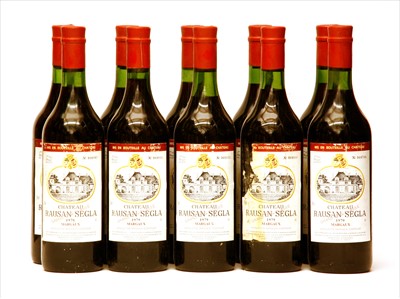 Lot 245 - Chateau Rauzan-Ségla, Margaux, 2nd growth, 1979, ten bottles