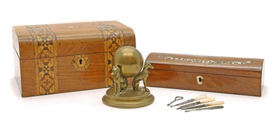 Lot 527 - A Tunbridge ware work box