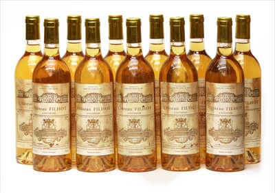 Lot 38 - Château Filhot, Sauternes, 1988, eleven bottles (in opened owc)