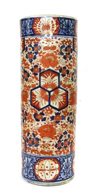 Lot 367A - A Japanese Meiji period imari stick stand