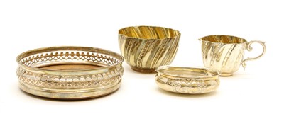 Lot 347 - A silver coaster