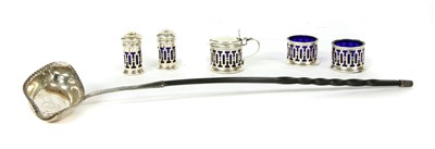Lot 83 - A Victorian silver and whalebone toddy ladle