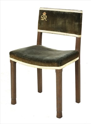 Lot 267 - A 1937 George VI coronation chair