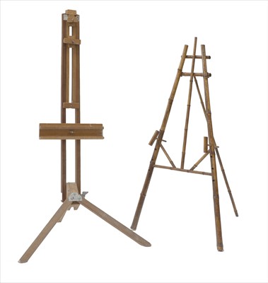 Lot 272 - A bamboo artist's easel