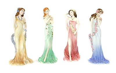 Lot 323A - A set of four limited edition Coalport figures