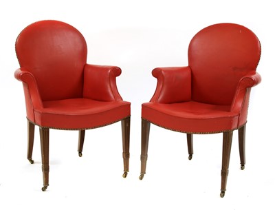 Lot 509 - A pair of armchairs