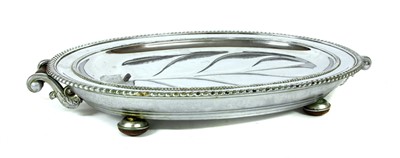Lot 189 - A Victorian silver plated meat warming plate