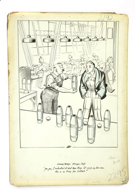 Lot 4 - JOSEPH LEE WW2 'SMILING THROUGH' CARTOON
