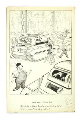 Lot 6 - JOSEPH LEE WW2 'SMILING THROUGH' CARTOON