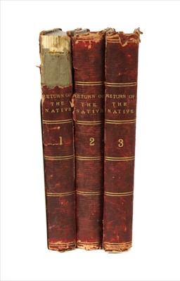 Lot 317 - HARDY, Thomas: The Return of the Native. 3 volumes