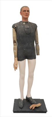 Lot 146 - FULL BODY MANNEQUIN WITH WAX HEAD