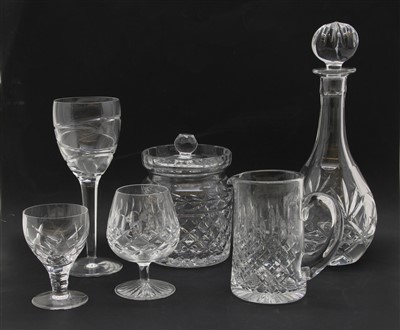 Lot 327 - A collection of cut crystal glass and wares