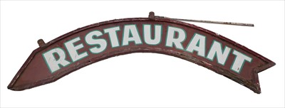 Lot 465 - RESTAURANT SIGN