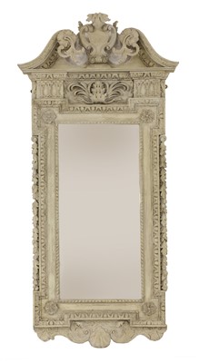 Lot 832 - A carved and painted George II style-mirror