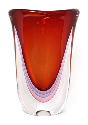 Lot 296 - A contemporary Murano glass vase