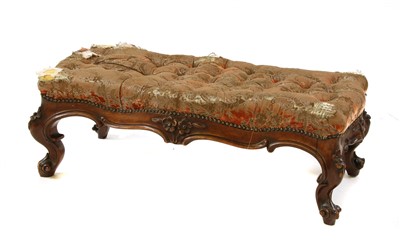 Lot 437 - A 19th century Irish long stool