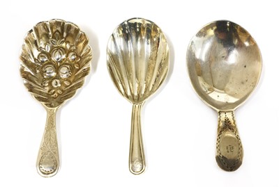 Lot 17 - A George III silver caddy spoon