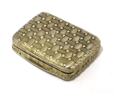 Lot 69 - A silver gilt vinaigrette