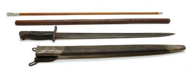 Lot 136 - A 1913 P1917 original dated WWII Remington bayonet in scabbard