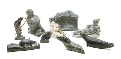 Lot 271 - Nine Canadian Eskimo figures