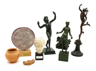 Lot 274 - A bronze of Mercury