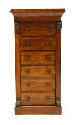 Lot 558 - A Victorian walnut Wellington chest