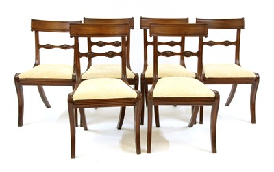 Lot 534 - A set of six early Victorian mahogany dining chairs