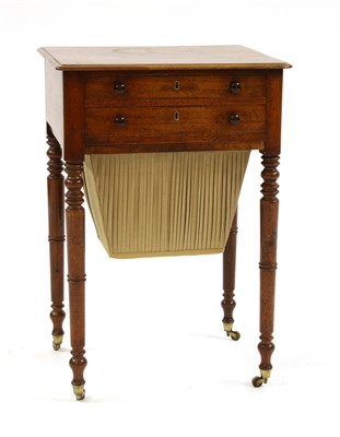 Lot 554 - A Victorian rectangular mahogany worktable