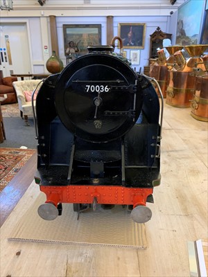 Lot 603 - A 5in gauge live steam model of the Britannia Class 4-6-2 locomotive and tender 'Boadicea' no.70036