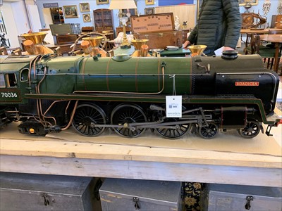 Lot 603 - A 5in gauge live steam model of the Britannia Class 4-6-2 locomotive and tender 'Boadicea' no.70036